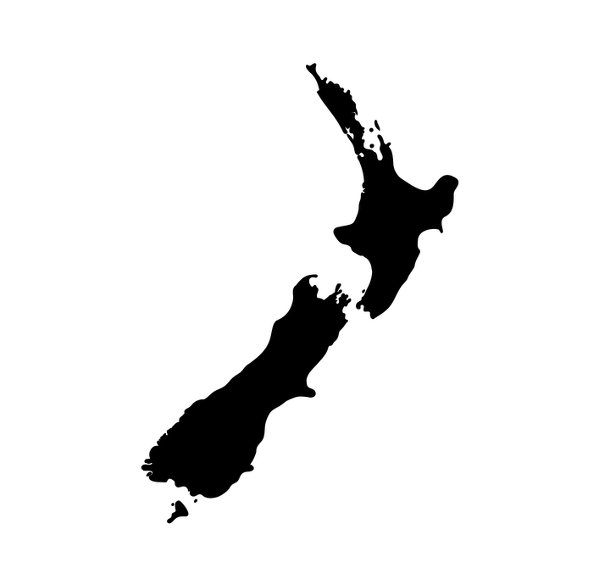 New Zealand map