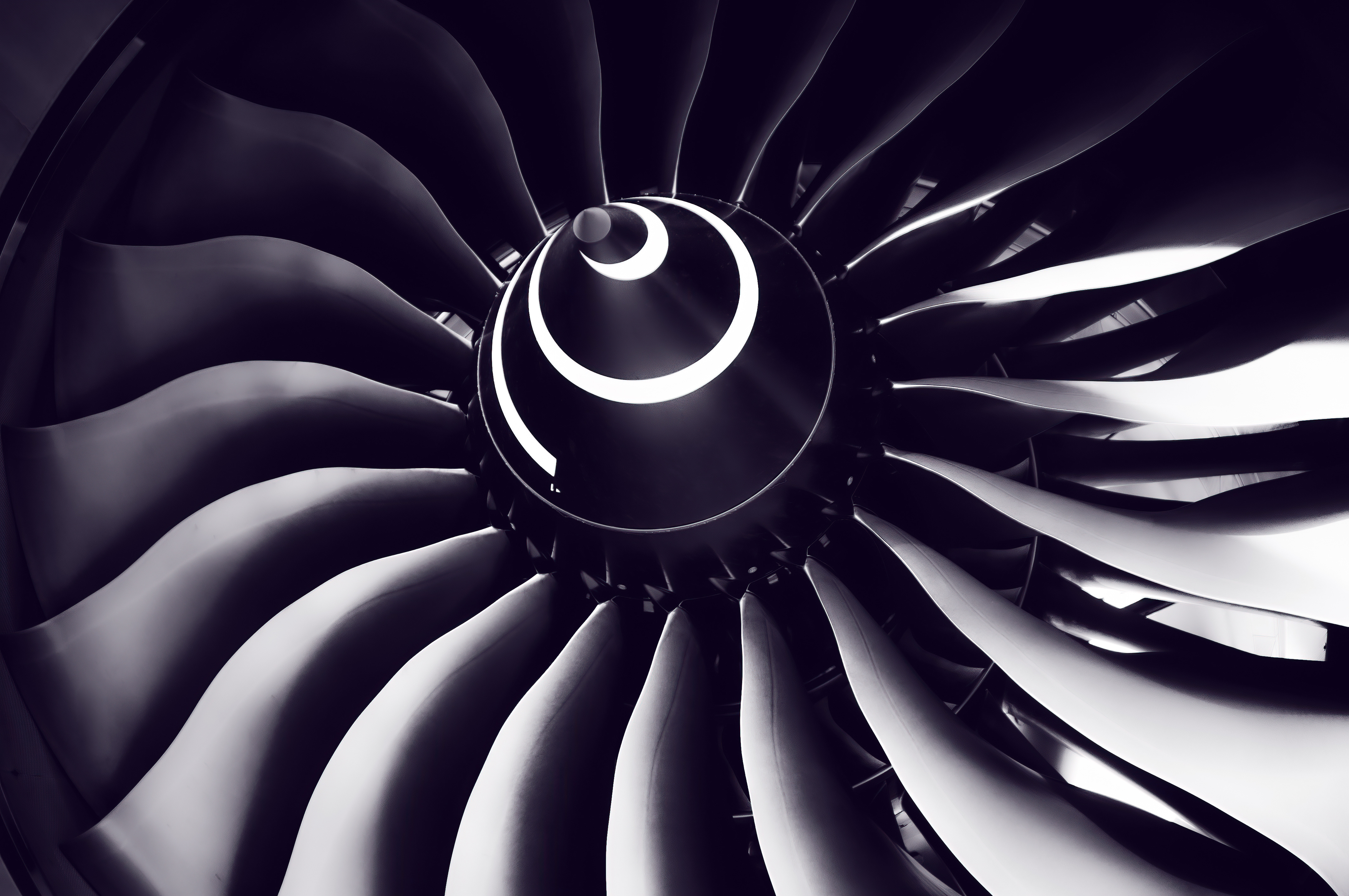Turbine engine angle