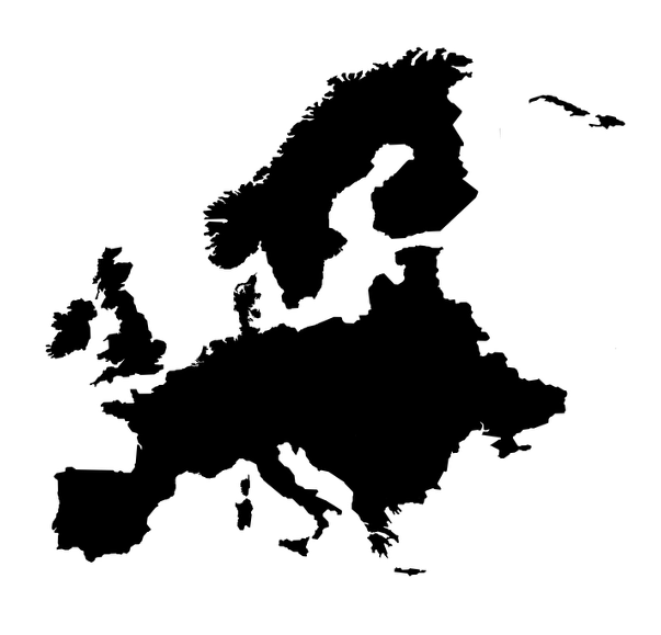 UK and EU map