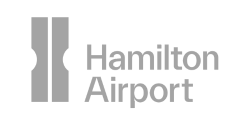 Hamilton Airport Logo B&W