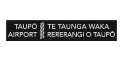 Taupo Airport Logo B&W